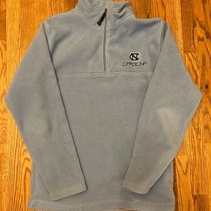 University of North Carolina front zip fleece pull over